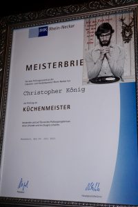 Meisterbrief Küchenmeister